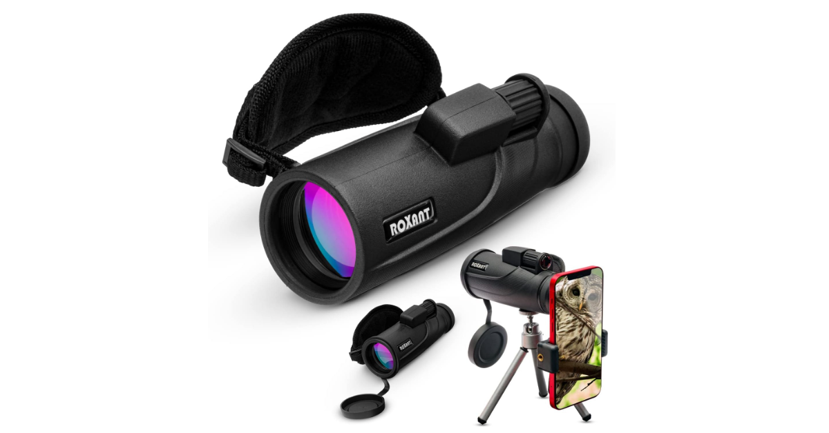 Roxant Falcon 12x50 monocular para iphone