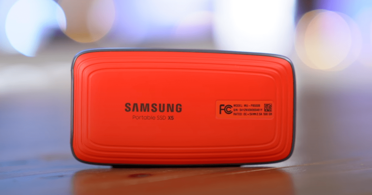 SAMSUNG X5 PORTATIL disco ssd externo thunderbolt