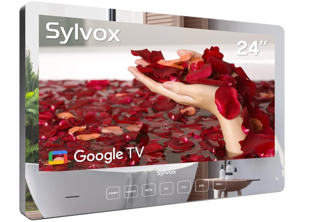 SYLVOX 24 pulgadas espejo con televisión baño