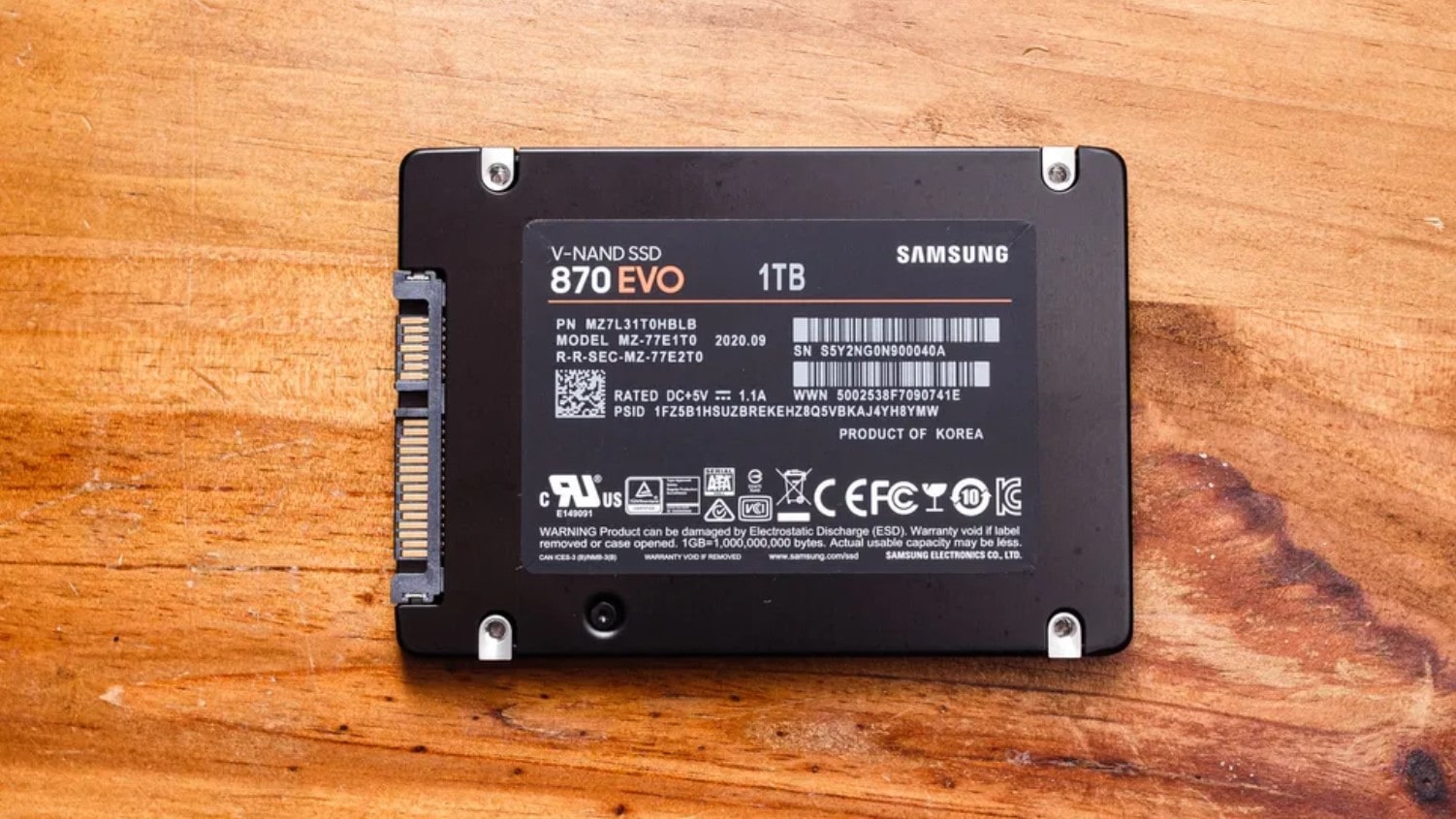 Samsung 870 EVO ssd archivo datos