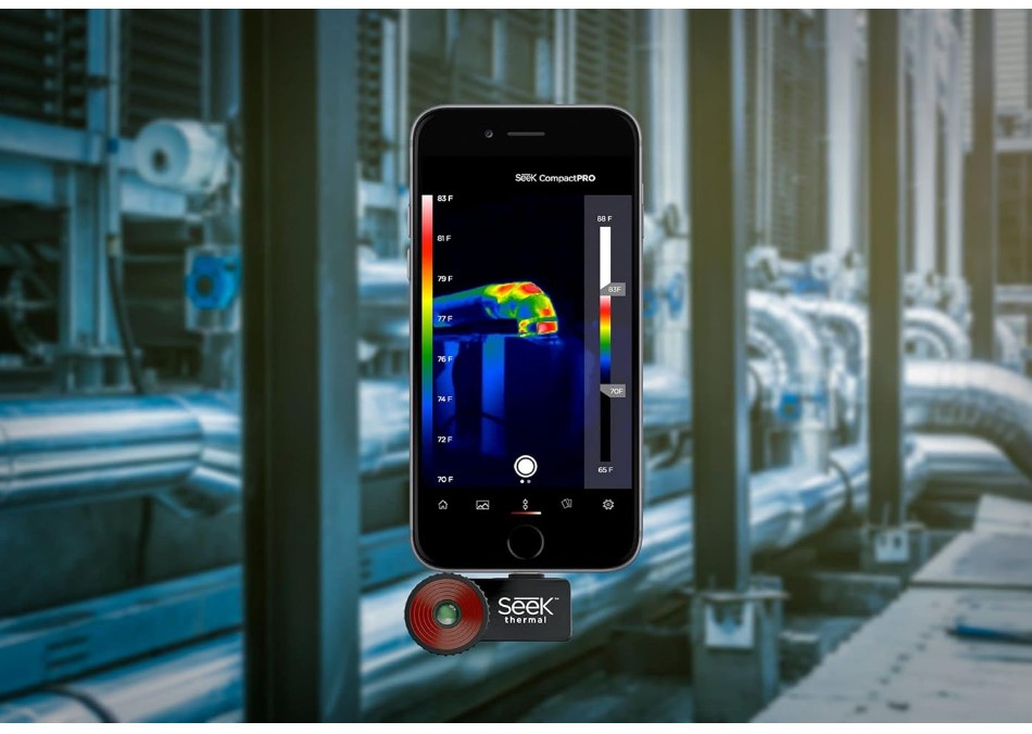 Teléfono con cámara de infrarrojos Seek Thermal Compact PRO