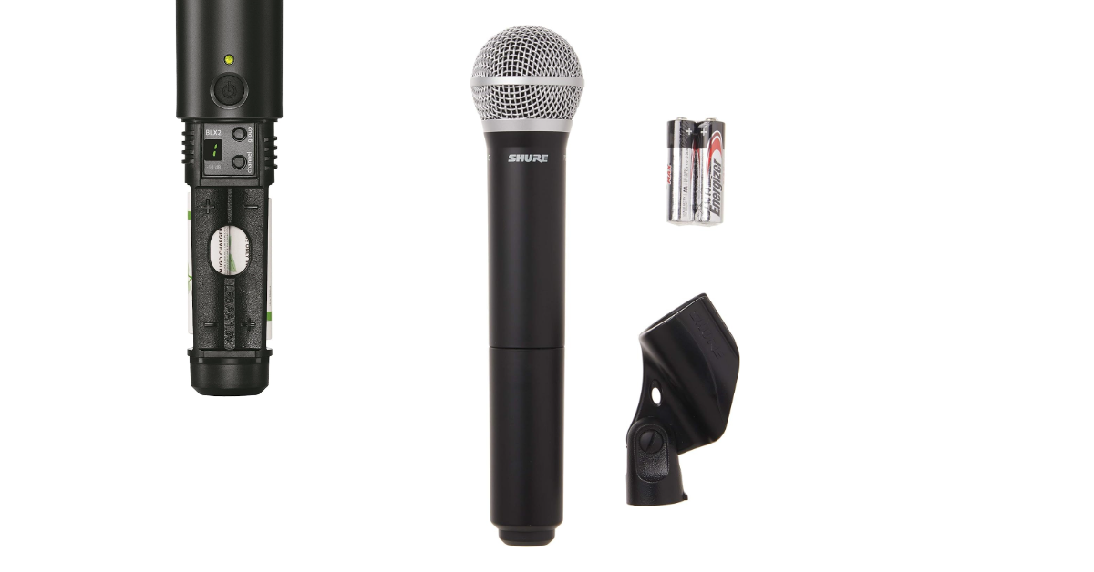 Shure BLX2/PG58 mejor micrófono para hablar en público