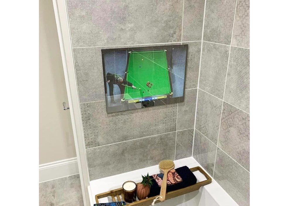 Soulaca espejo de baño inteligente de 32 pulgadas con tv