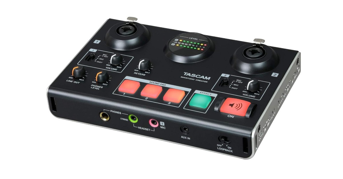 Podcast mezclador Tascam MiNiSTUDIO Creator US-42B