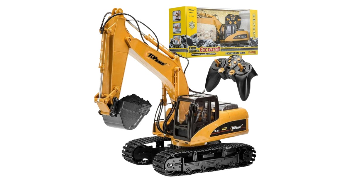 Top Race Excavadora hidráulica a control remoto