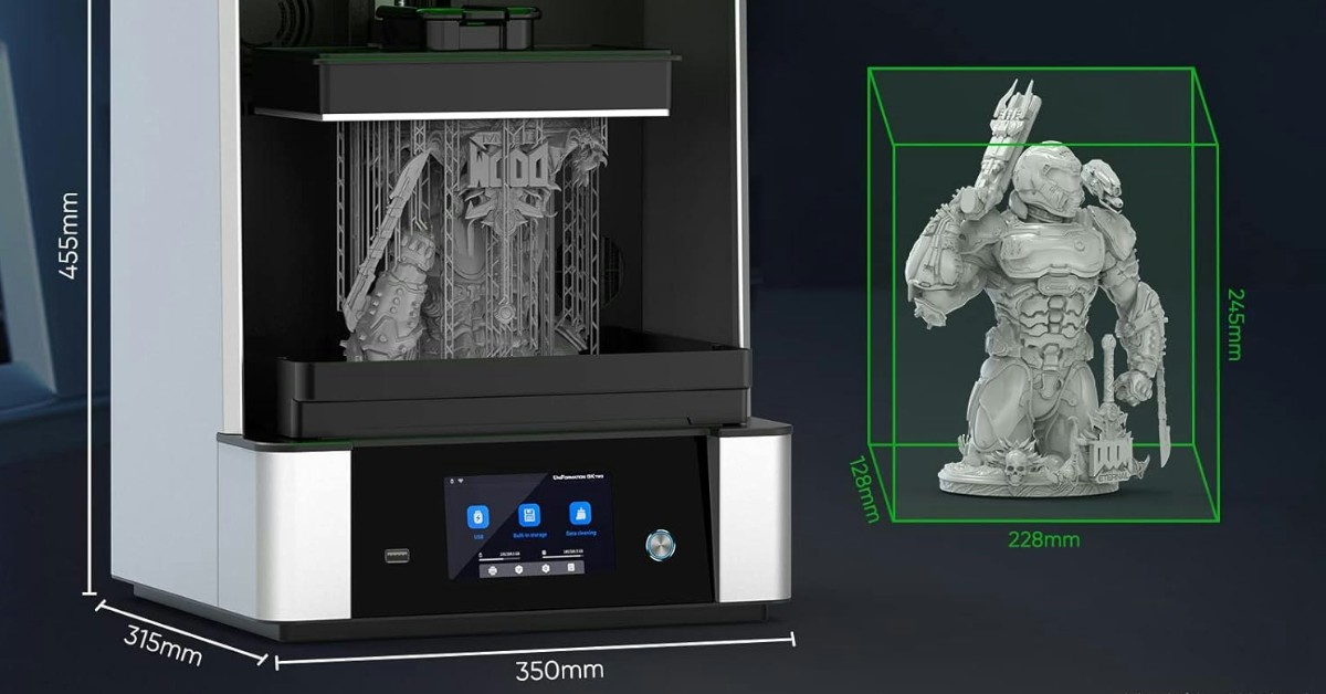 UniFormation GKtwo Impresora de resina 8K 3d para miniaturas