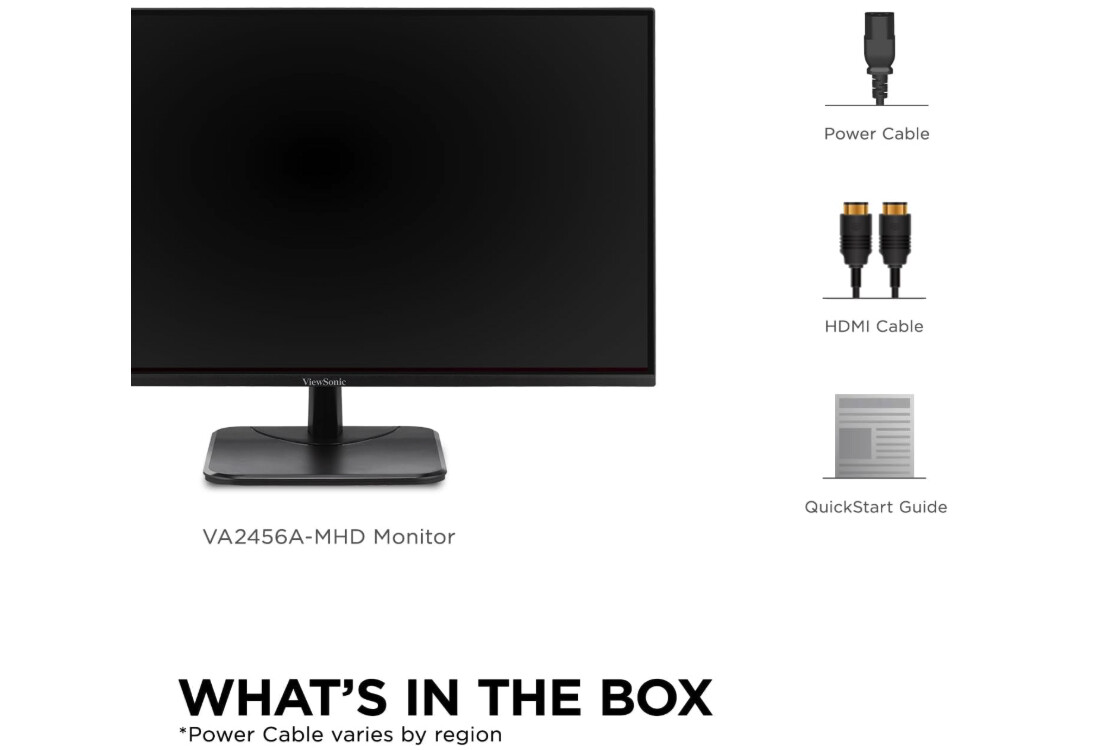 Monitor ViewSonic VA2456A-MHD de 24 pulgadas para oficina