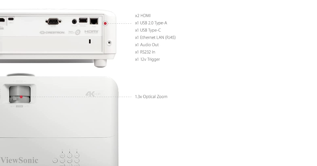 ViewSonic PX748 mejor proyector para habitaciones luminosas