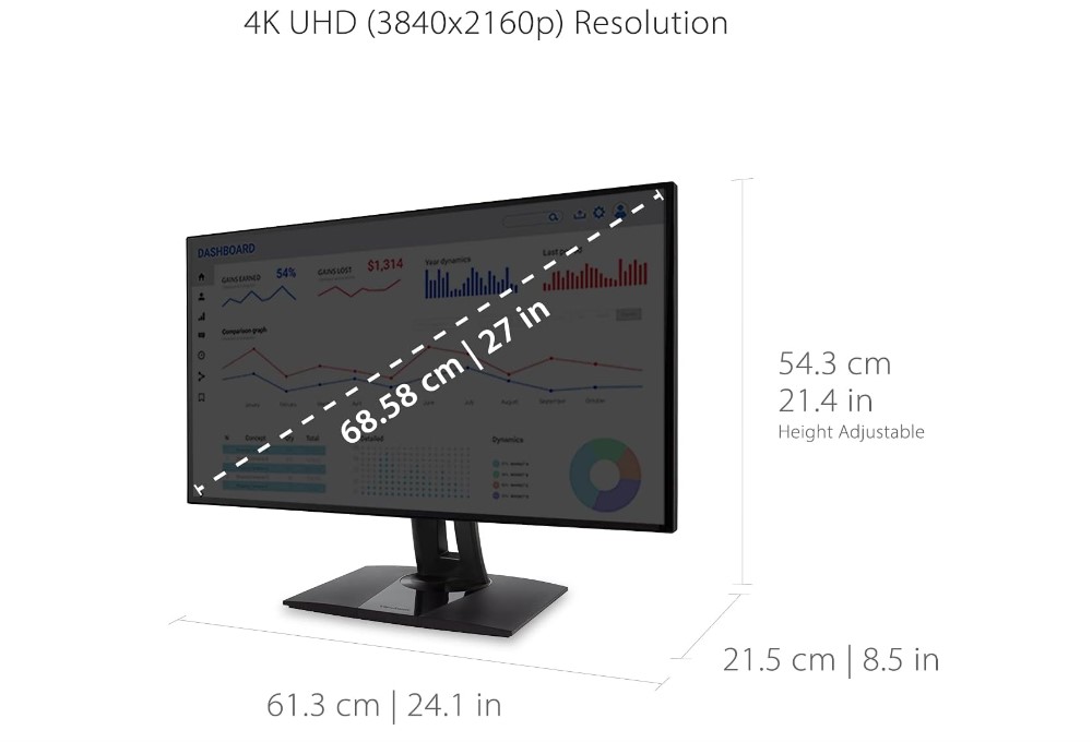 Monitor calibrado ViewSonic VP2768a-4K para edición
