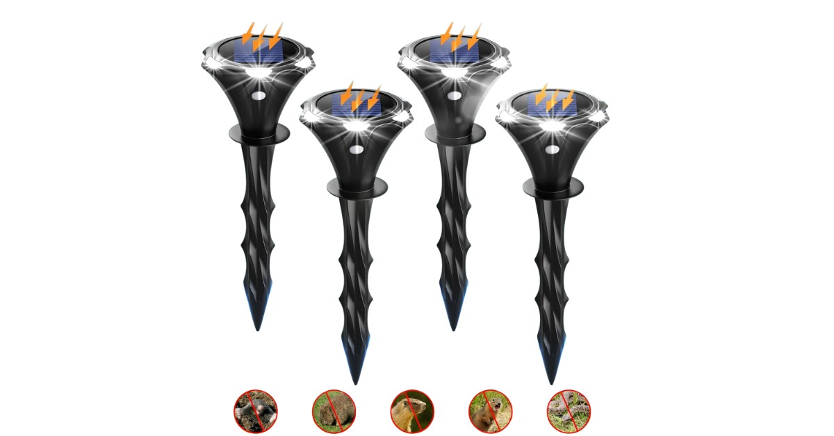 Vsyt ahuyentador de topos con energía solar