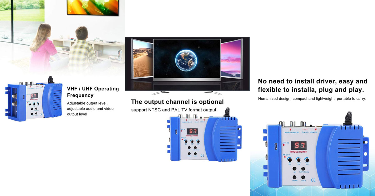 Ymiko mejor modulador de rf a hdmi