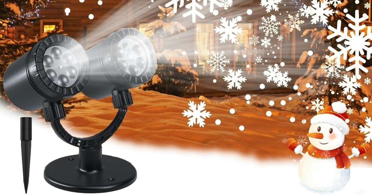 Copo de nieve de Navidad Proyector de luz LED CHICLEW