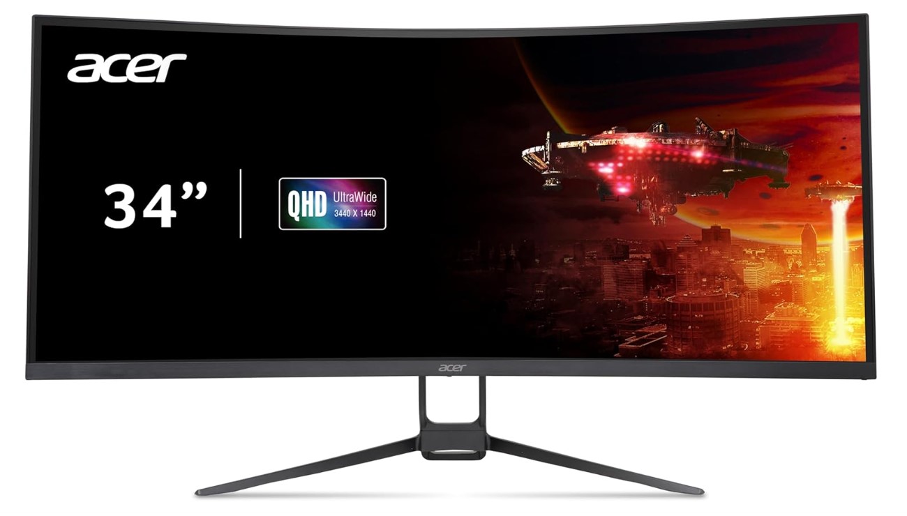 Monitor ultrapanorámico Acer Nitro EDA343CUR de 34 pulgadas