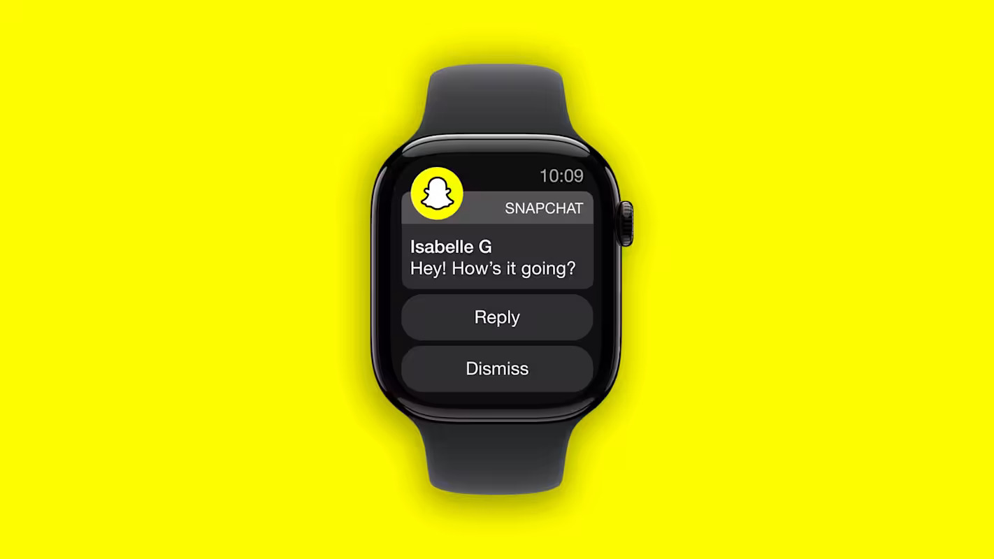Snapchat en la muñeca: ahora las respuestas están disponibles desde Apple Watch