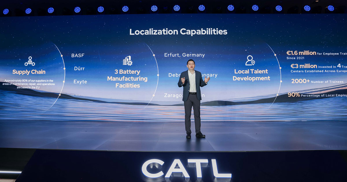 CATL presentó innovaciones en el mundo de las baterías en el IAA en Múnich