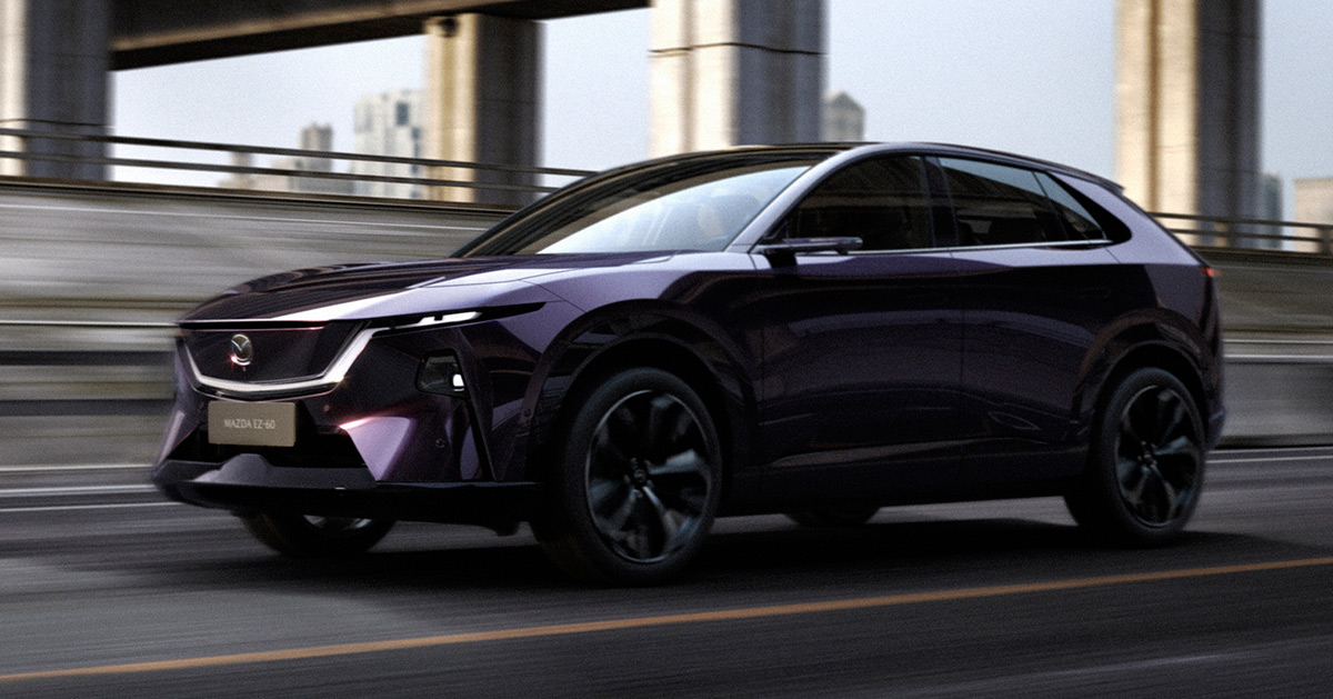 El futuro en cada kilovatio: Sumergiéndonos en los detalles del Mazda EZ-60 Mazda EZ-60: Vehículo crossover eléctrico de próxima generación