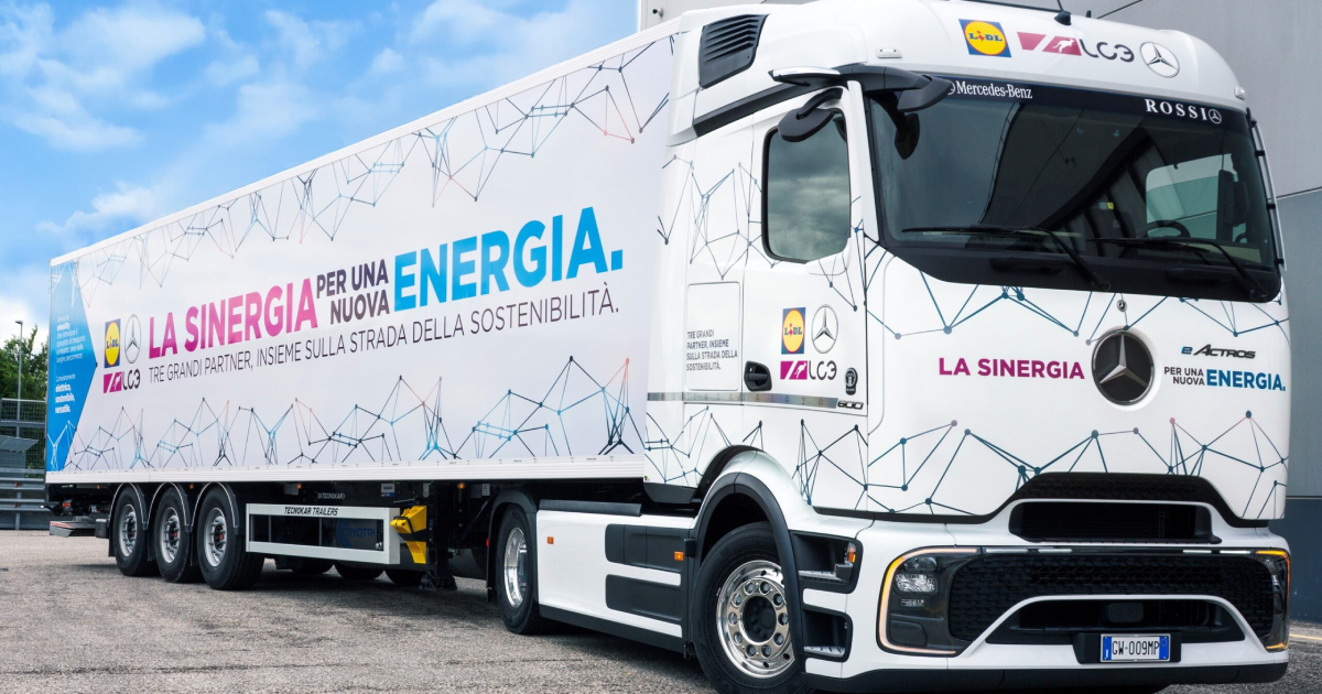 Mercedes-Benz eActros 600: Futuro Eléctrico para Lidl Italia