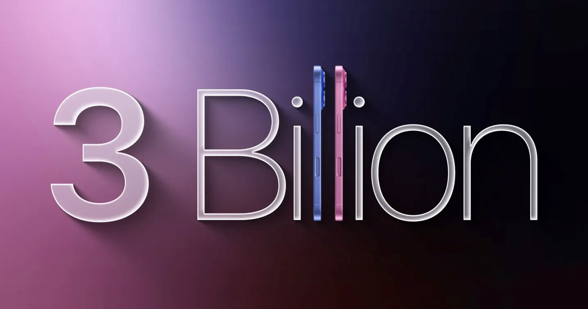 Apple alcanza un hito: 3 mil millones de iPhones vendidos