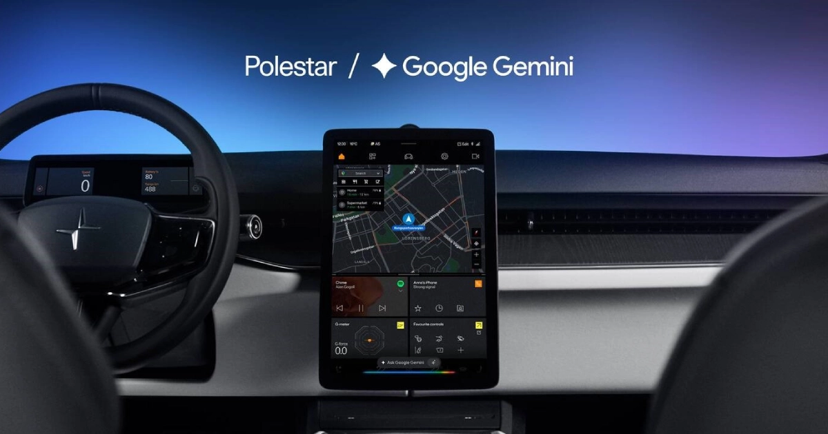 Google Gemini toma las carreteras con coches Polestar