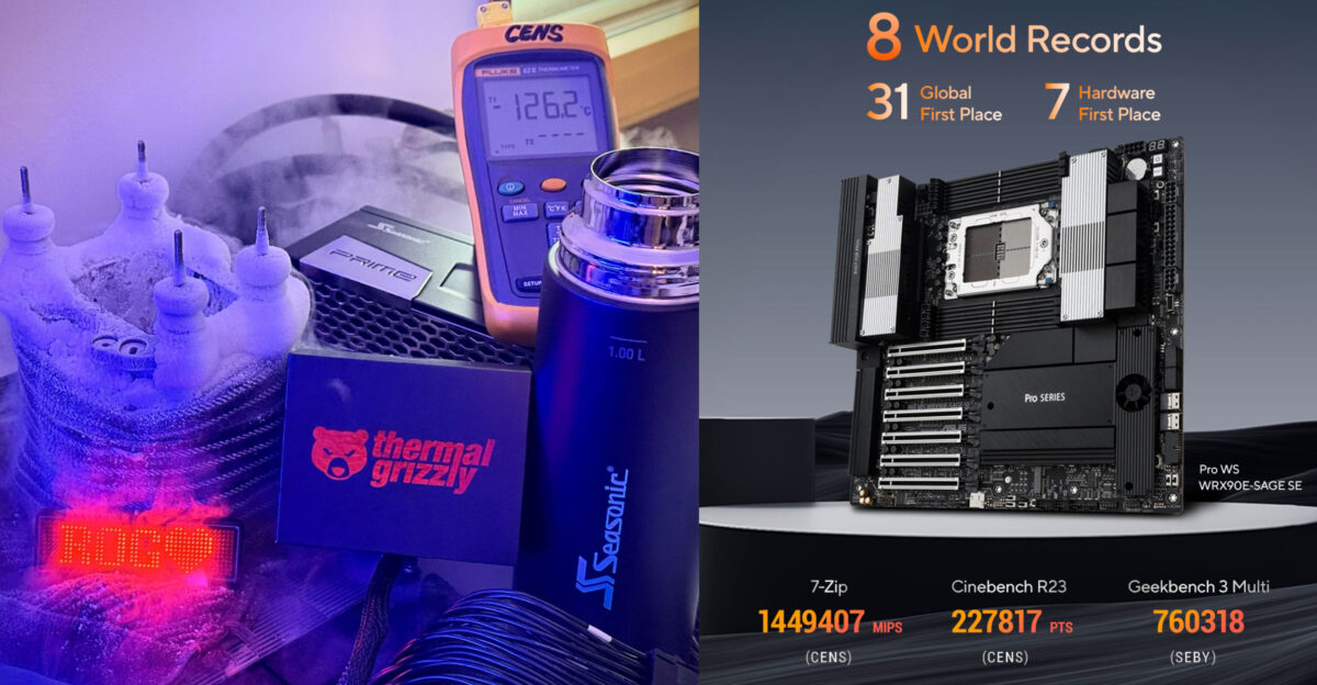 AMD Ryzen Threadripper PRO 9995WX rompe 8 récords mundiales
