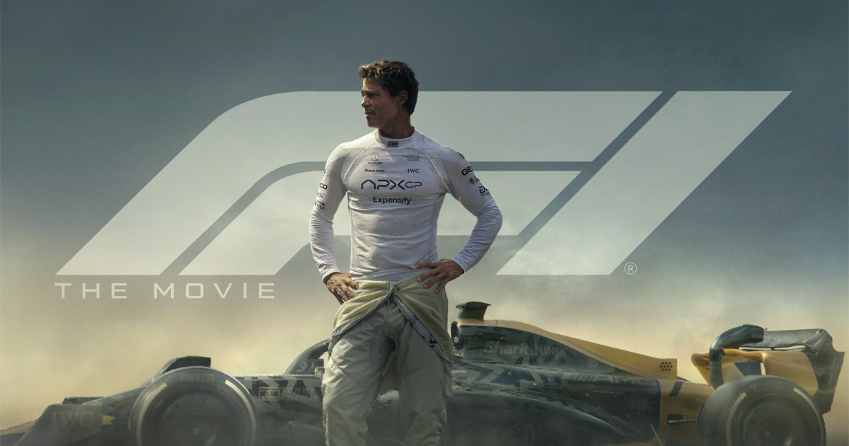Una vista exclusiva del póster de la película de Fórmula Uno F1: Primer vistazo al póster de la próxima película