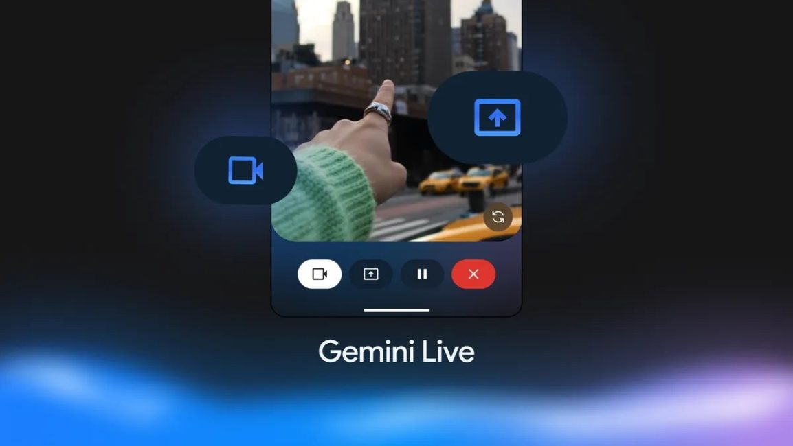 Actualizaciones de Gemini Live: video más claro y nueva interfaz de Android