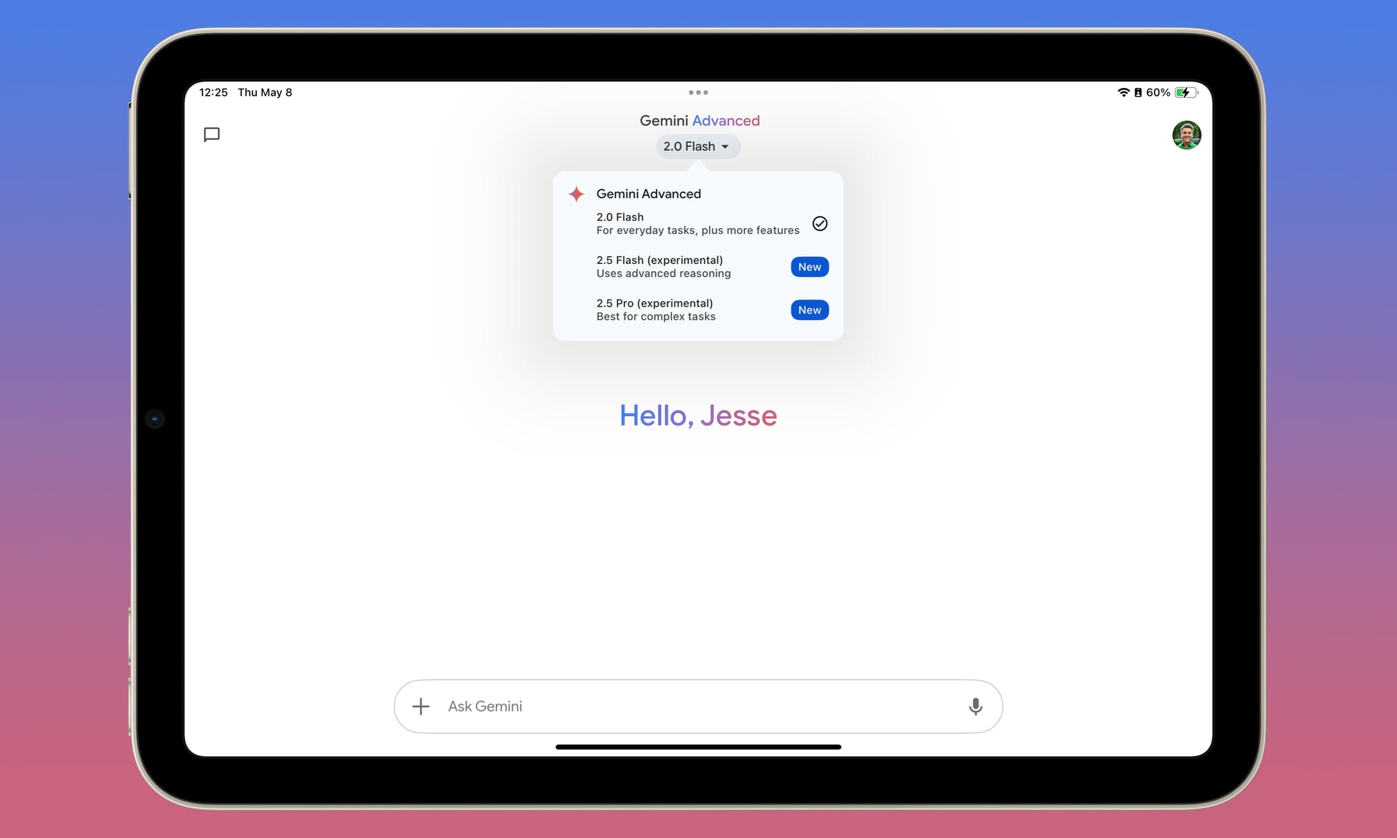Cambios en Gemini: soporte de menú lateral para dispositivos de tabletas Actualización de Gemini: menú lateral ahora disponible en tabletas
