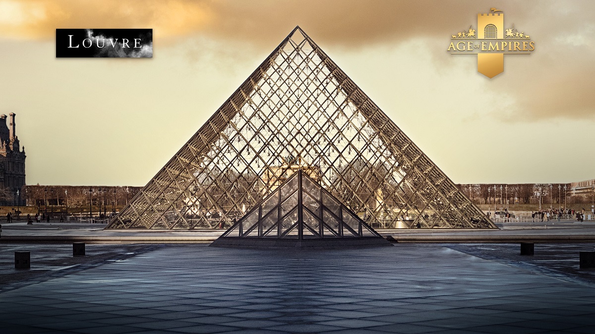 El Arte de la Estrategia: Age of Empires en el entorno del Louvre Épocas de Empires se encuentran con el arte: una colaboración única con el Louvre
