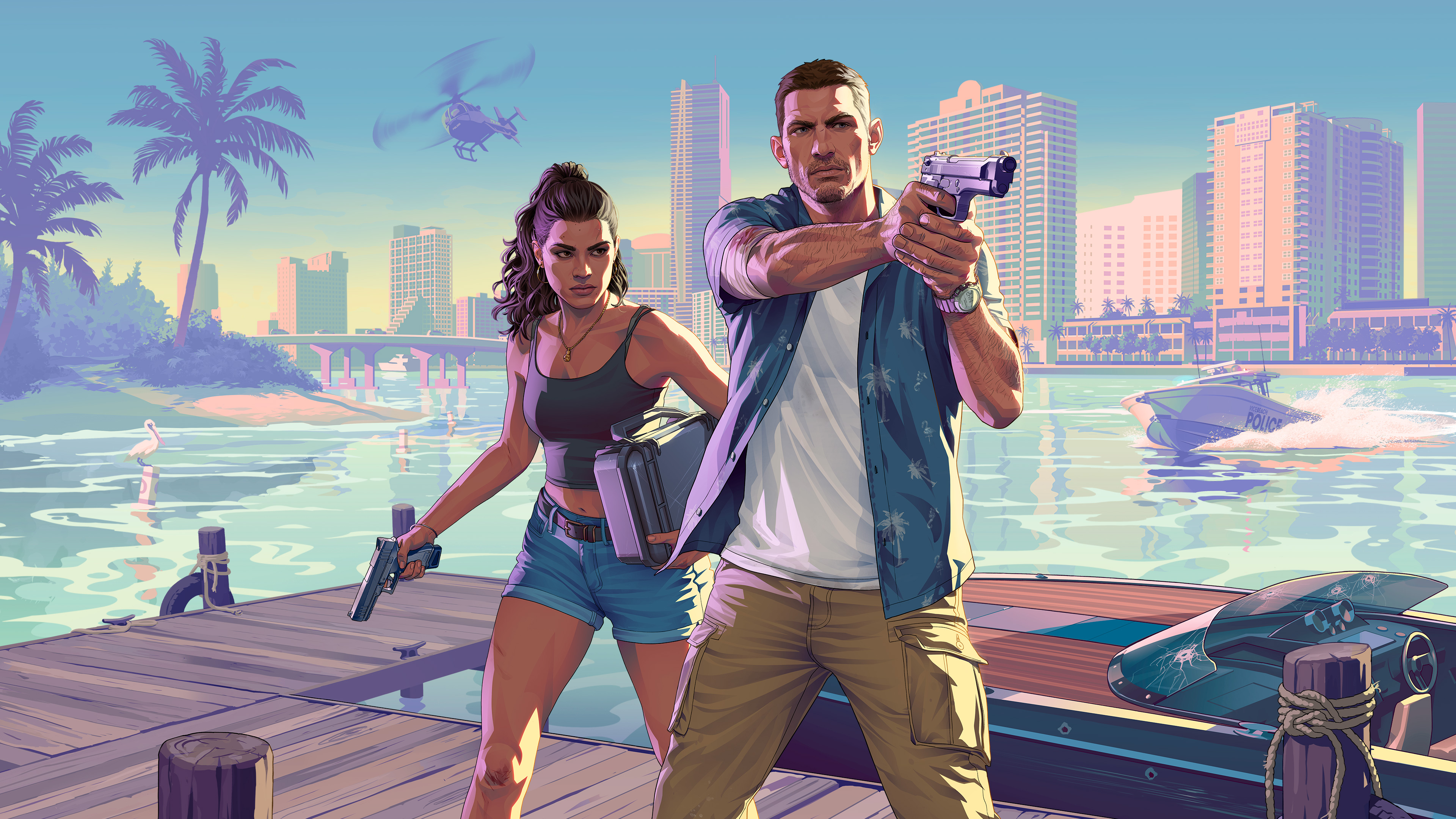 Una mirada exclusiva a la obra de arte de Grand Theft Auto VI Grand Theft Auto VI: Primeras obras de arte y características únicas del juego
