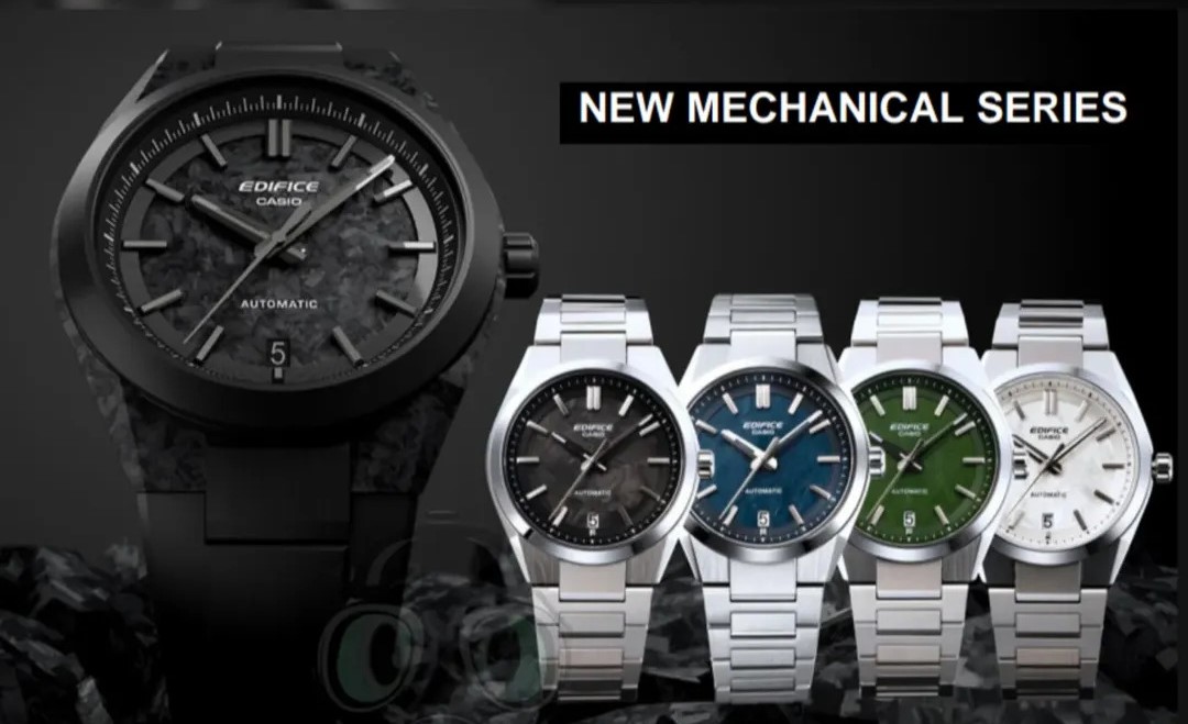 Cinco nuevos productos Casio EFK-100: una combinación de estilo, funcionalidad y protección ¡Casio está ampliando su gama: cinco nuevos modelos EFK-100 con cristal de zafiro llegarán pronto!