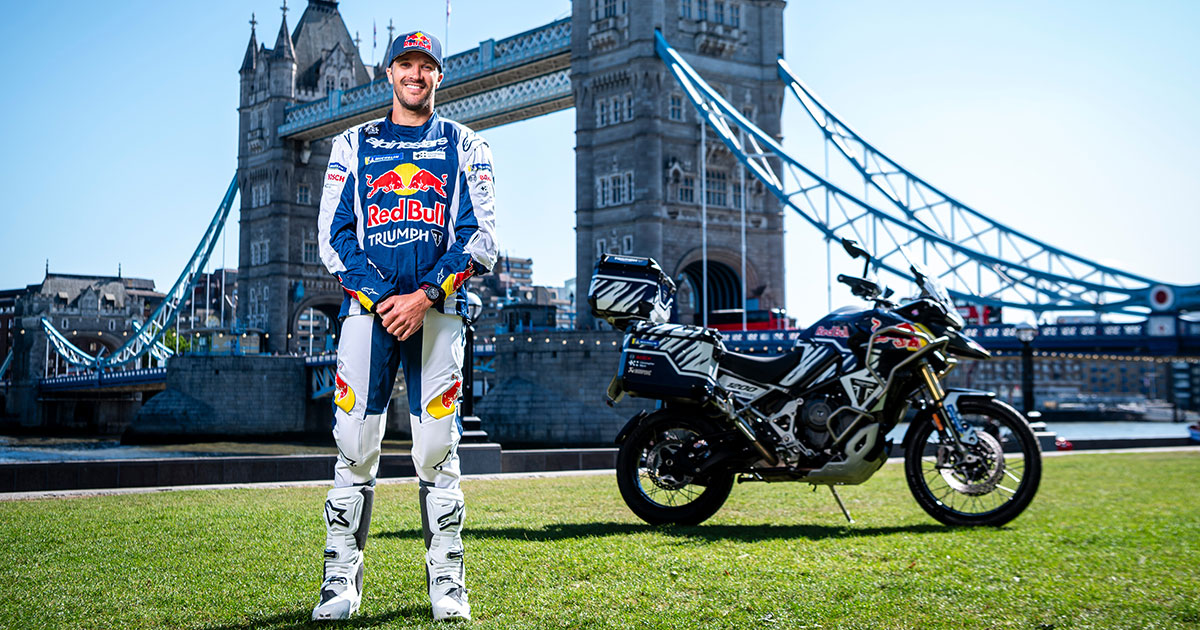 Londres se encuentra con Sam Sunderland en el Race Around the World Sam Sunderland hace un avance antes del Race Around the World