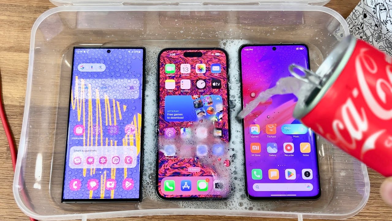 La prueba del hielo: a los buques insignia Samsung Galaxy S23 Ultra, iPhone 14 Pro Max y Xiaomi 13 Ultra les echaron refresco y se congelaron (vídeo) La prueba del hielo: a los buques insignia Samsung Galaxy S23 Ultra, iPhone 14 Pro Max y Xiaomi 13 Ultra les echaron refresco y se congelaron (vídeo)