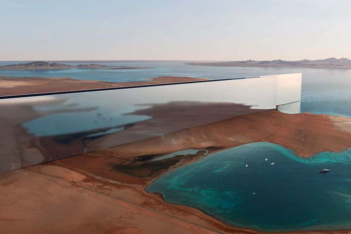 El príncipe saudí donará un billón de dólares para construir un rascacielos horizontal de 170 km de longitud, el Mirror Line, que será más alto que el Empire State Building El príncipe saudí donará un billón de dólares para construir un rascacielos horizontal de 170 km de longitud, el Mirror Line, que será más alto que el Empire State Building