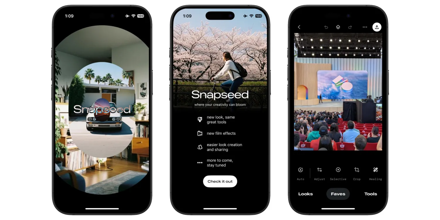 Un nuevo respiro para Snapseed en iOS: Google lanza la actualización 3.0 Snapseed está de vuelta: nueva versión 3.0 ya disponible en iPhone