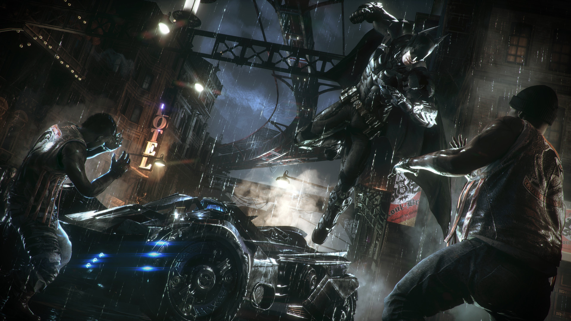 El Caballero Oscuro en color: impresiones de la nueva captura de pantalla de Batman: Arkham Knight Una mirada a los detalles: análisis de la captura de pantalla de Batman: Arkham Knight