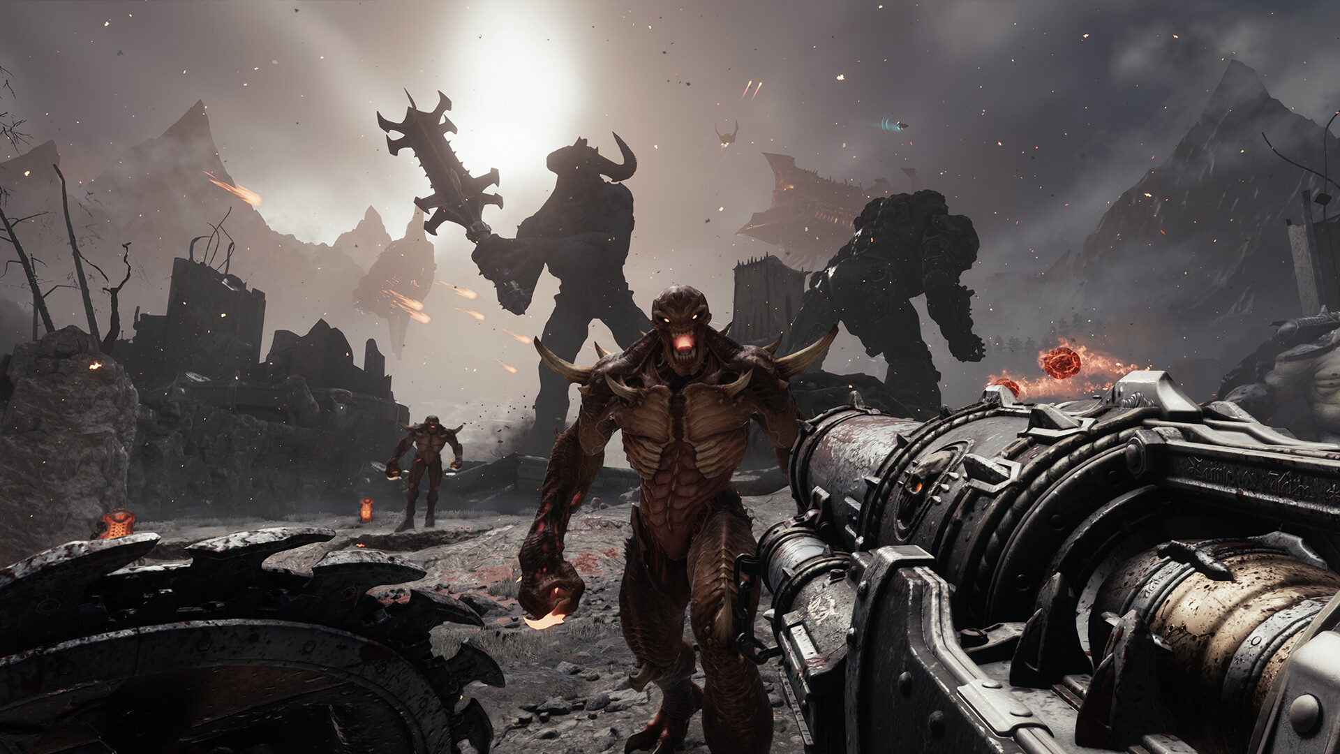 DOOM se va a la Edad Media: primeras miradas a La Edad Oscura Captura de pantalla de DOOM: La Edad Oscura - una nueva vida para el clásico de culto