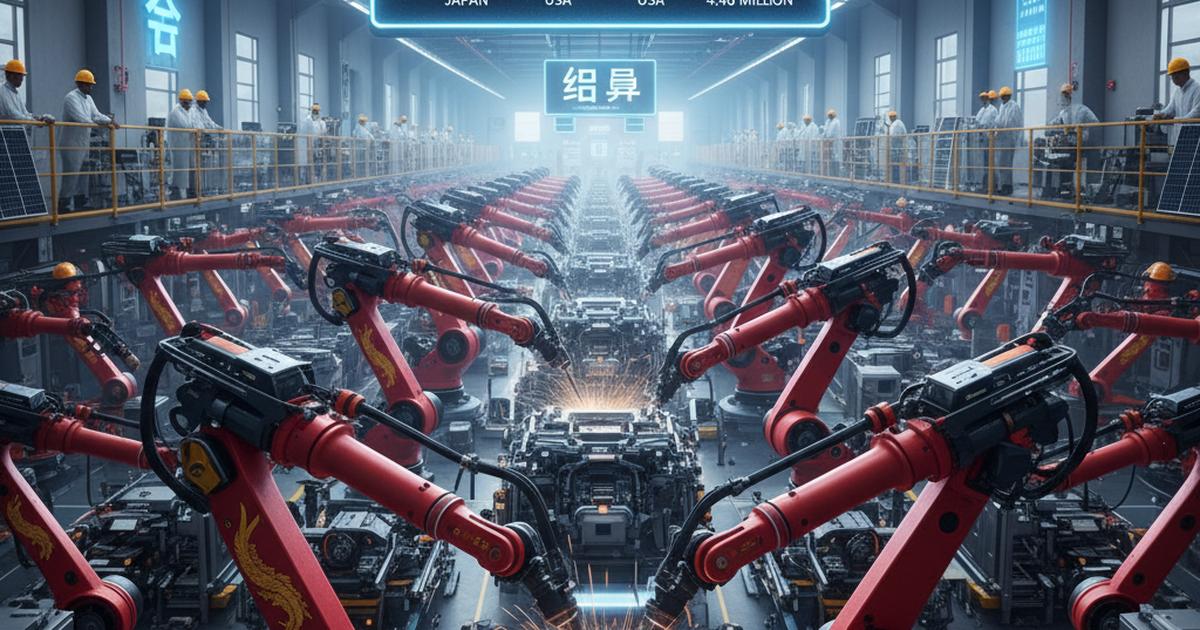 En 2024, China instaló más robots industriales que el resto del mundo combinado