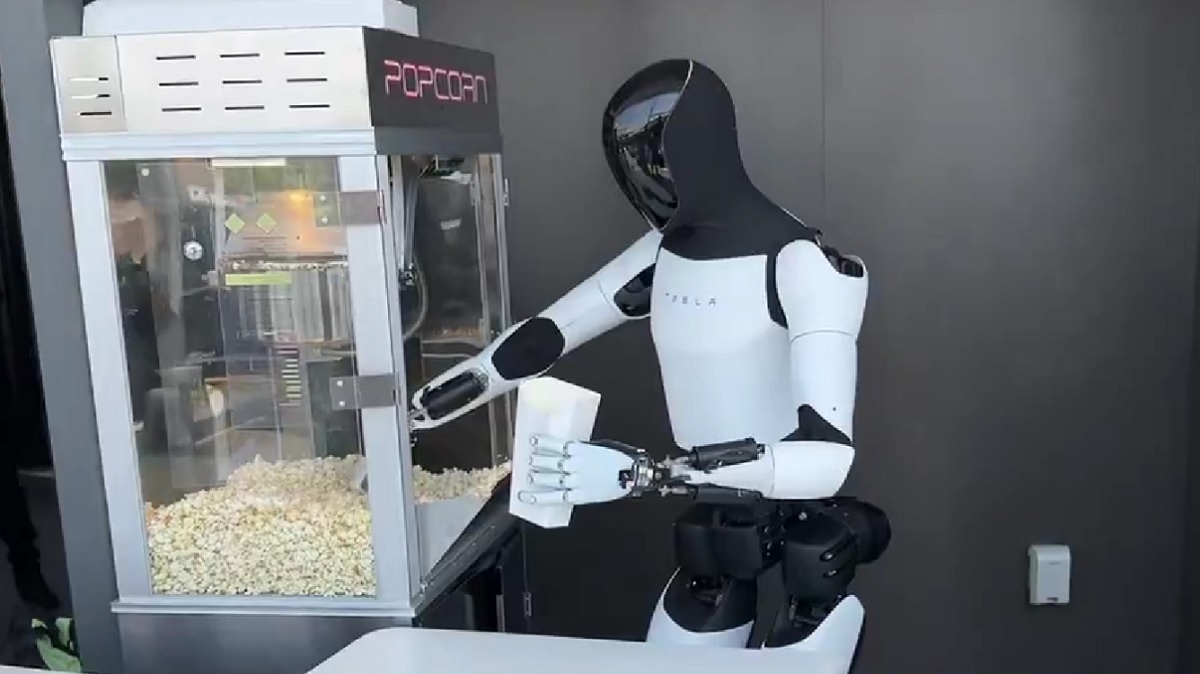 Optimus en la cocina: ¡el robot Tesla ahora hace palomitas! Tesla Optimus: ¡robots de palomitas listos para la producción en masa!