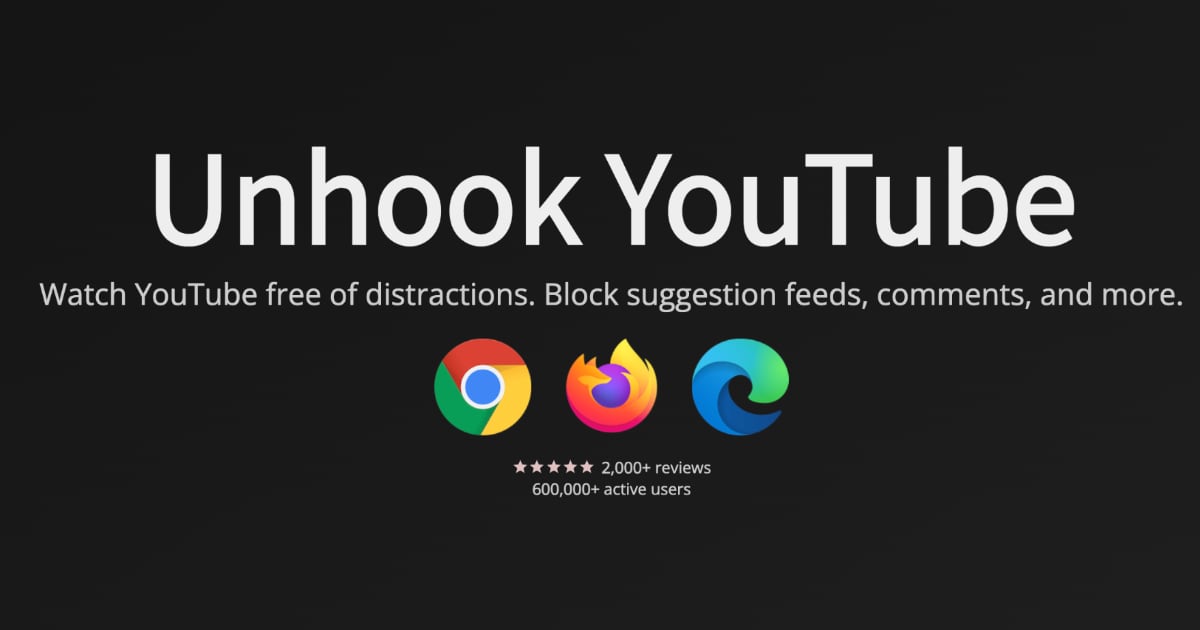 Desconectar YouTube: cómo deshacerse de todas las distracciones de YouTube en Chrome, Firefox y Edge Desconectar YouTube: cómo deshacerse de todas las distracciones de YouTube en Chrome, Firefox y Edge