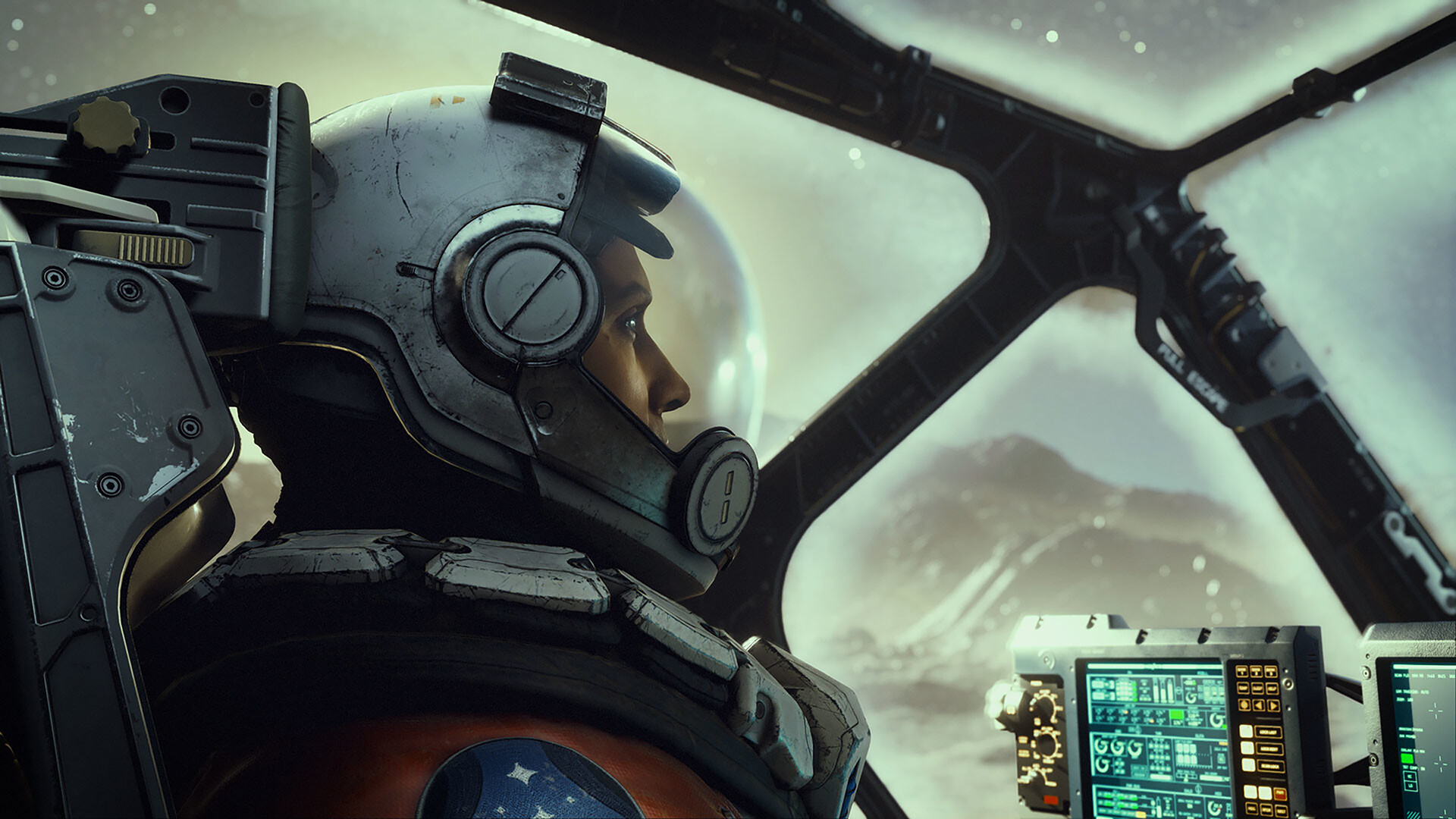Captura de pantalla de Starfield: En anticipación de aventuras espaciales de Bethesda Una vista de la primera captura de pantalla del próximo juego Starfield