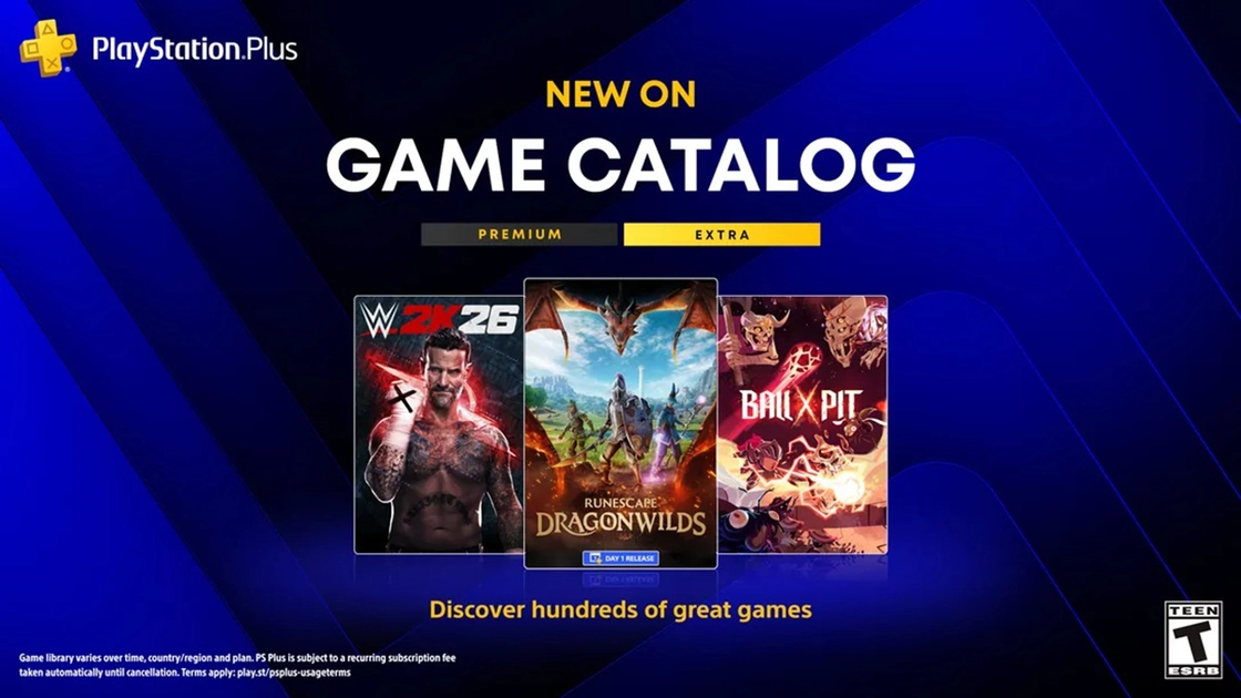 RuneScape: Dragonwilds, WWE 2K26 y Ninja Gaiden: Ragebound llegan a PS Plus Extra y Premium en septiembre