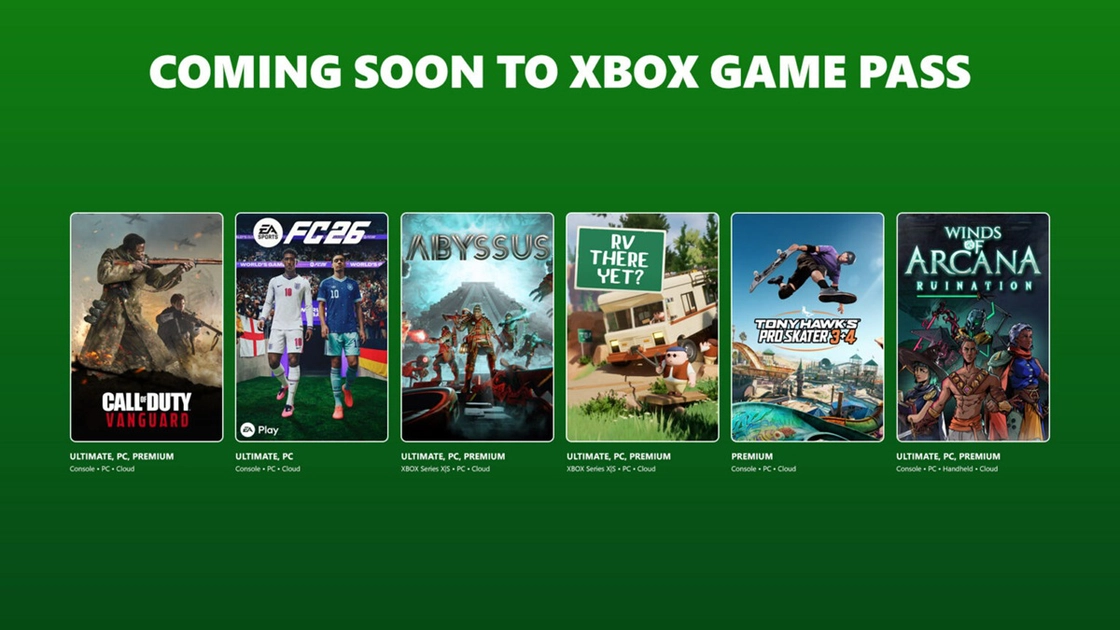 Xbox Game Pass: novedades de junio de 2026.