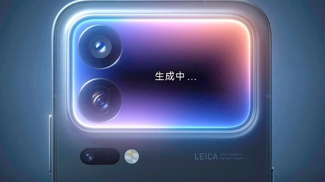 El módulo de cámara del Xiaomi 18 Pro incluye dos sensores de 200 MP con óptica Leica y una pequeña pantalla táctil secundaria.