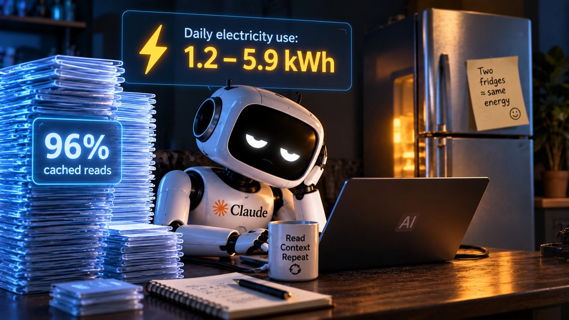 Distribución del consumo de tokens en Claude Code: el 96% son relecturas en caché y apenas el 0,4% genera resultados visibles.