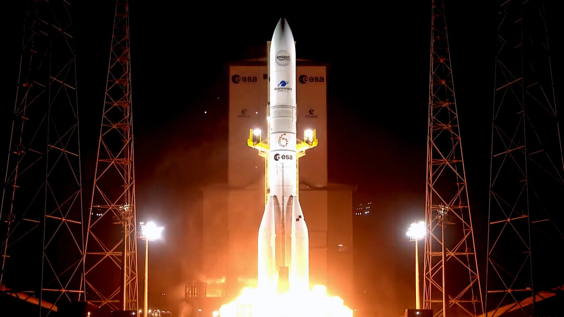 Ariane 6 lanza 32 satélites de Amazon Leo desde la Guayana Francesa