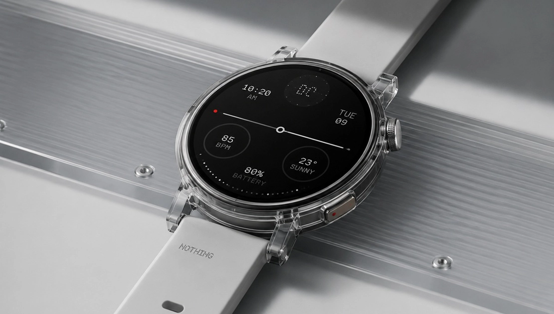 Nothing prepara su primer smartwatch con diseño transparente y precio por debajo de 300 dólares