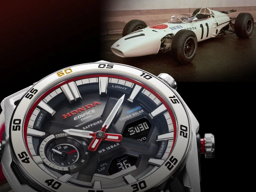 Ultra moderno: los relojes Casio Edifice se unen con Honda para crear el innovador modelo Sospensione
