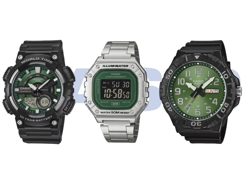 Verde cautivador: Nuevos modelos Casio con diseño ecológico