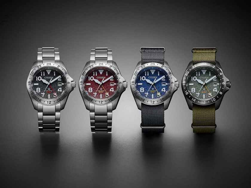 Citizen Promaster GMT: Los cuatro modelos en un solo render