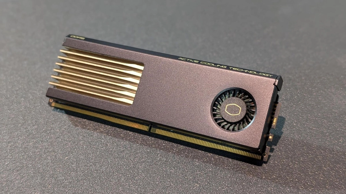 Módulos de memoria MasterDIMM AC con ventilador integrado. Imagen: Cooler Master
